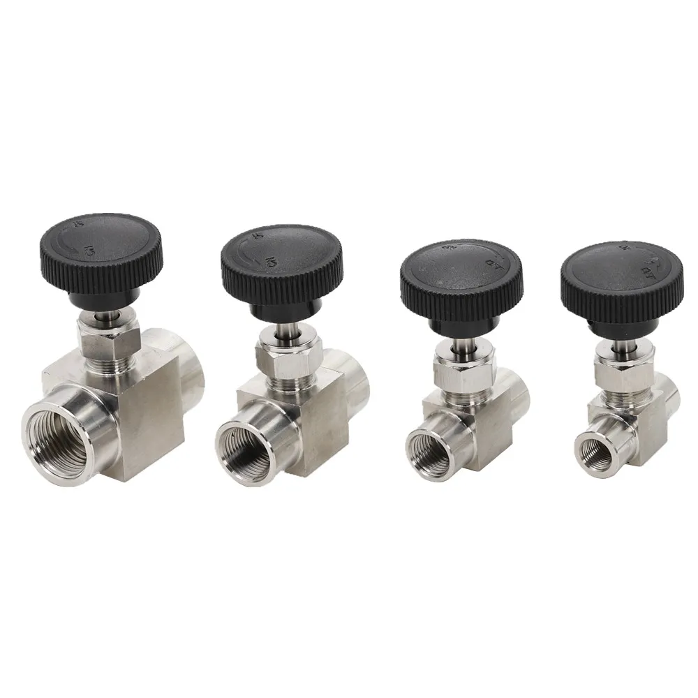 Flow Control Reconjunto Off Válvula Agulha Igual Rosca Fêmea Bsp ss 304 Aço Inoxidável