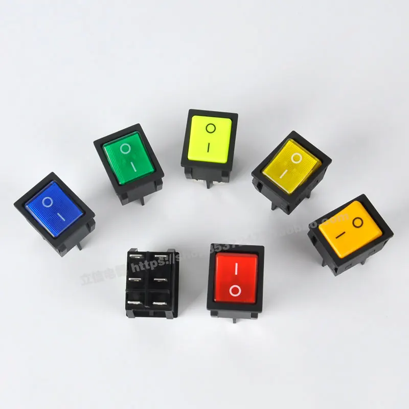 8 шт. Кулисный Переключатель 250 В 30A 4pin 2 шестерни KCD4 31*25 мм без выключения