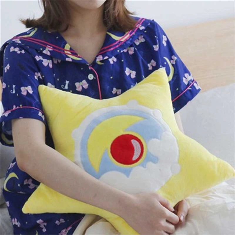 

Sailor Moon Cosplay Music Box Transformer Five-pointed Star Plush Pillow Doll Anime Adult COS Home Christmas Halloween Gift