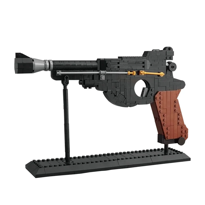 

MOC Military Weapon Shockwave Pistol Assembly Model Educational Toys for Children WW2 Decoration Building Blocks Gifts Militarys