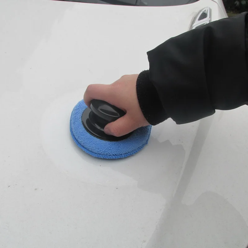 Полезная полировальная губка для автомобиля ручка подушка автоматический уход