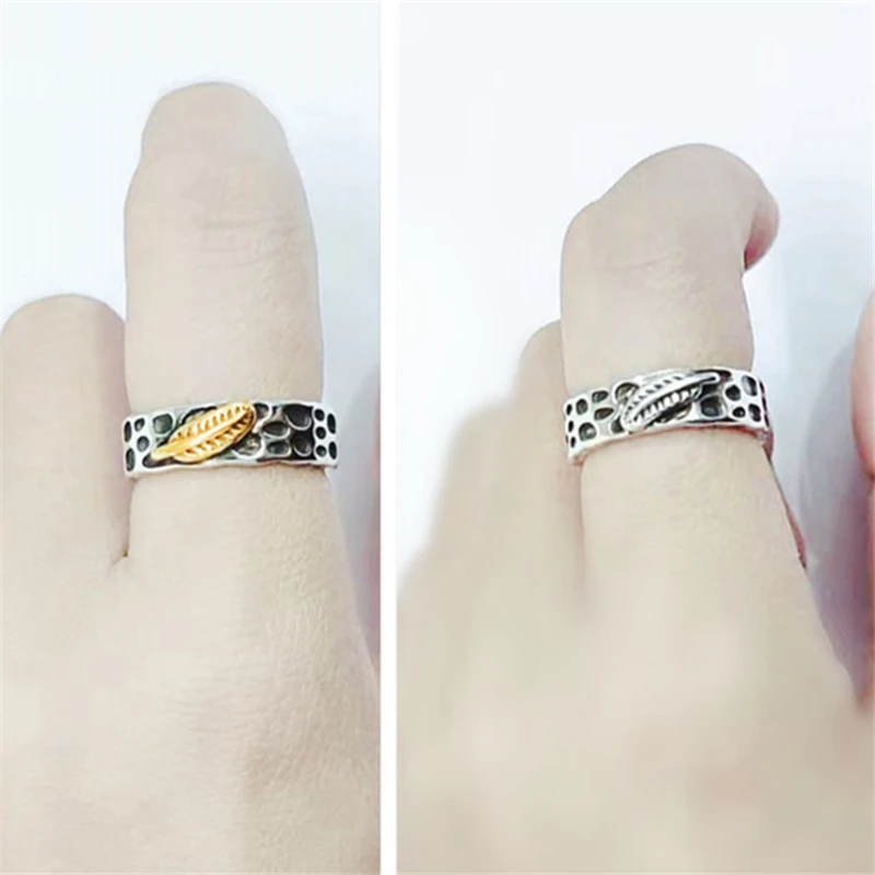 Factory Direct Sale Cheap Price Golden Goth Ring Plant Forest Leaf Rings Punk Rock Anillos Woman 2019 | Украшения и аксессуары