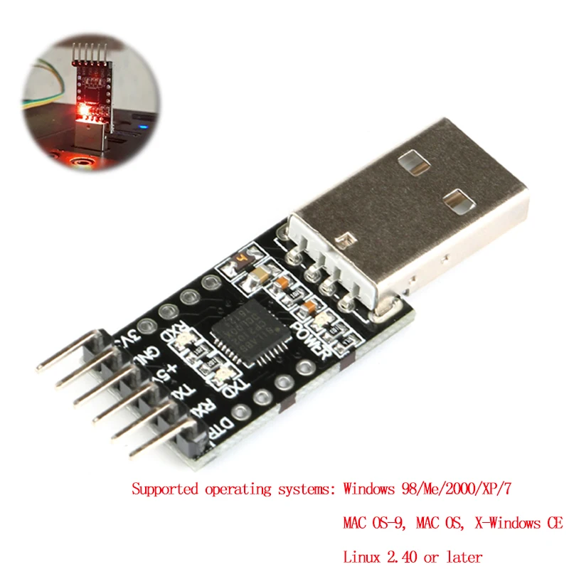 5PCS 1Pc CP2102 USB 2.0 to TTL UART Module 6Pin Serial Converter STC Replace FT232 | Обустройство дома