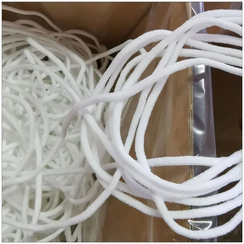 Плоская эластичная лента для шитья маски шириной около 400 ярдов и 3 мм | Дом сад