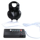 Силиконовые насадки для мошонки, пениса, мастурбатор с электрическим током вибрирующие секс-игрушки, бондаж целомудрия, Электро стимулятор