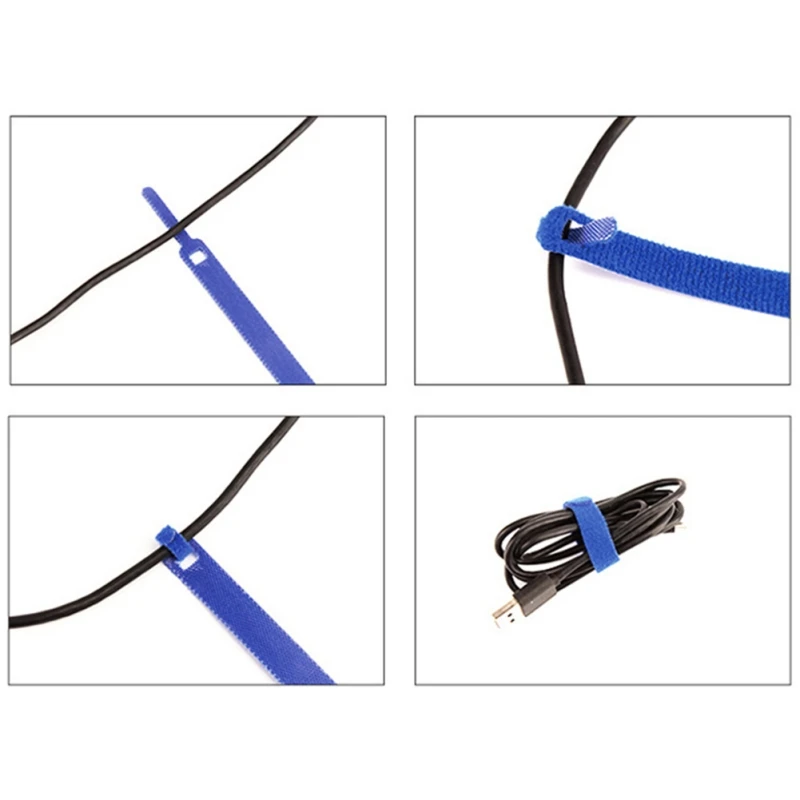 Многоразовые нейлоновые кабельные стяжки 15x1 2 см с отверстиями оптом 50 шт.