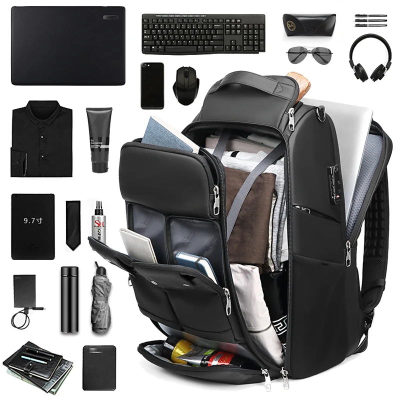 

Travel Hiking Backpacks Korean Fashion Large Capacity Business Backpacks Oxford Waterproof Mochila Senderismo Bags DE50SJB
