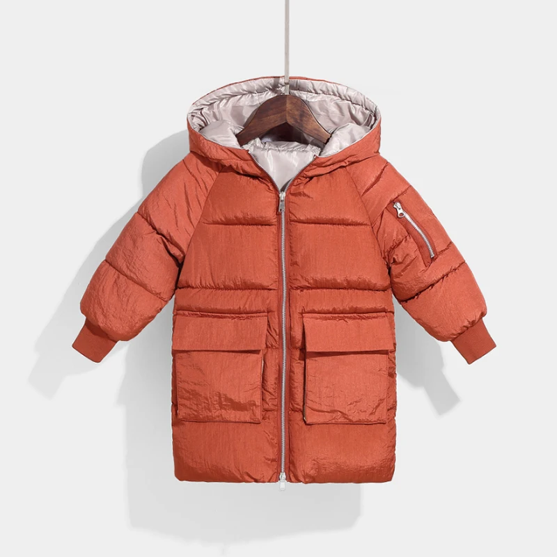 Новая зимняя куртка на хлопковом наполнителе для девочек детское модное пальто