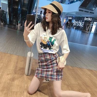 womens suit summer new temperament two piece suit western style aging fashion western style playful net red suit skirt