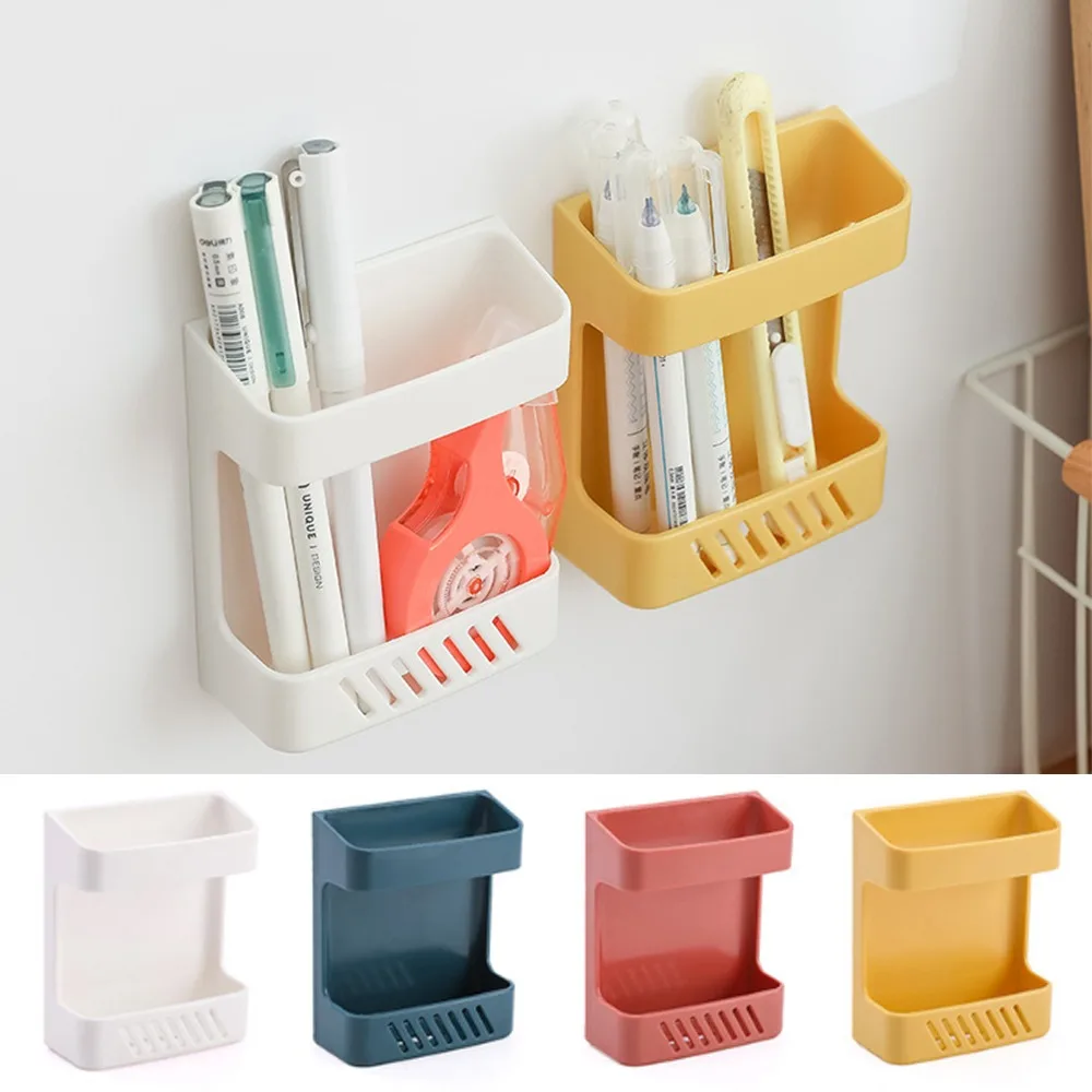 Wall-mounted Storage Box Remote Control Mobile Phone Plug Organizer Wall Mount Bracket Charging Multifunctional Bedside Bracket