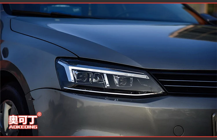 AKD автомобильный Стайлинг для VW Jetta MK6 фары 2012- Angel Eye светодиодный фары DRL Биксеноновые линзы дальнего ближнего света парковочные противотуманные фары