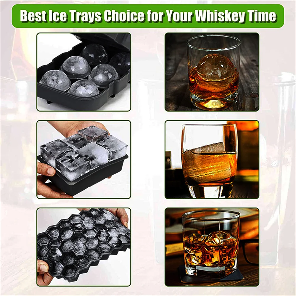 

Silicone Ice Ball Mold Sphere Whiskey DIY Mold Square Ice Tray Mould