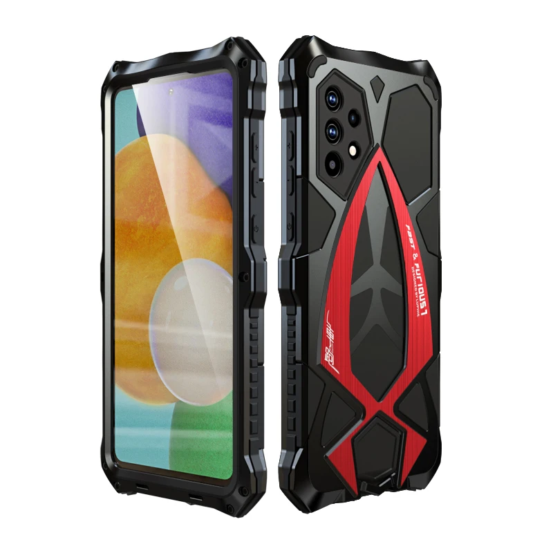 luphie metal 360 full protect armor case for samsung galaxy a72 cover a52 funda 5g 4g coque phone rubber gel shockproof cases free global shipping