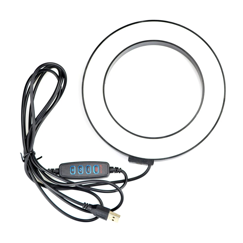 Диммируемый светодиодный кольцевой светильник 16/26 см 3200 5500k|Фотографическое