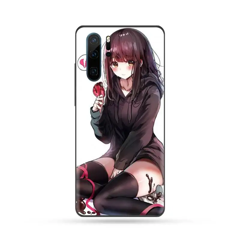 

Girl anime cute Menhera chan Phone Case For Huawei Mate 9 10 20 Pro lite 20x nova 3e P10 plus P20 Pro Honor10 lite