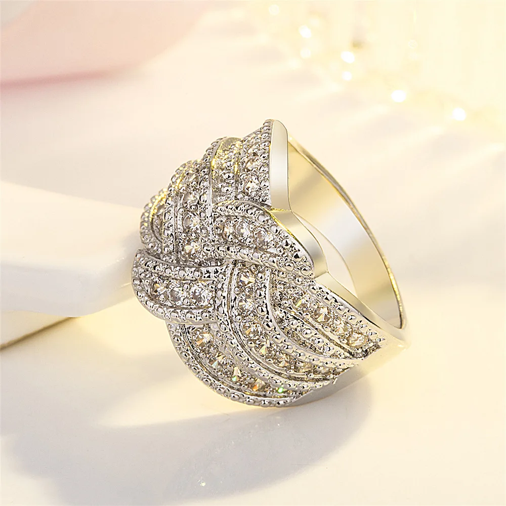 2021 модные роскошные свадебные кольца для женщин массивные Кольца Аксессуары