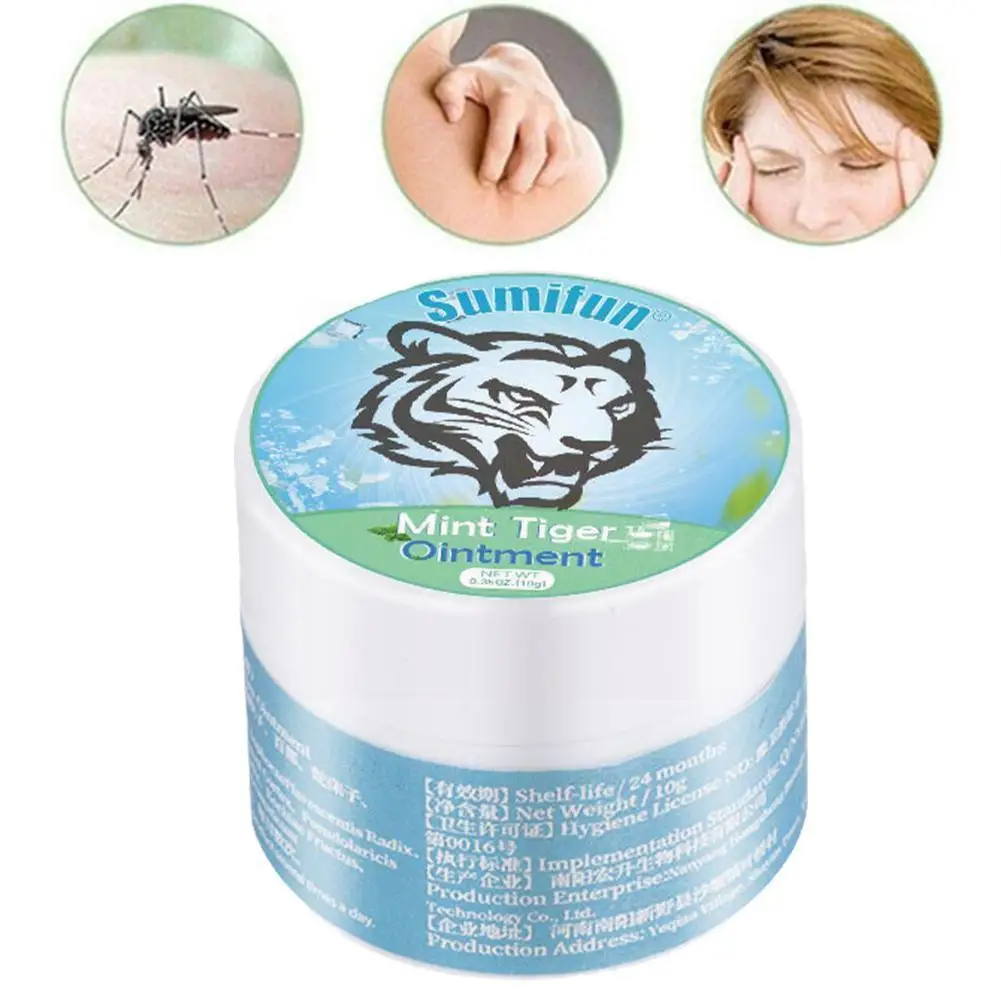 

10g Ointment For Headache Dizziness Rheumatism Pain Prevent Mosquito Bites Anti Itching Grass Cream For Outdoor M8z4