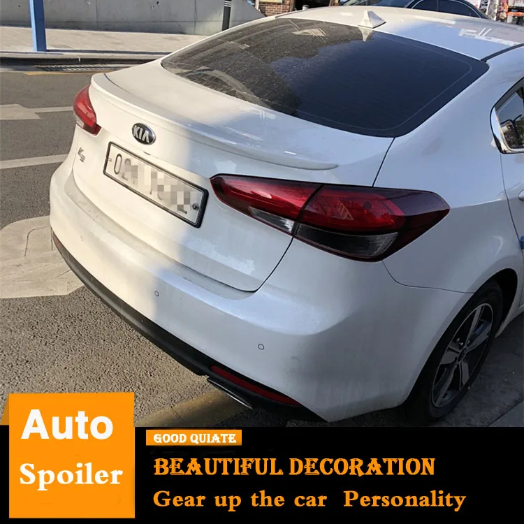 Спойлер для Kia K3 2011 2015 спортивный спойлер из ABS материала заднего крыла автомобиля