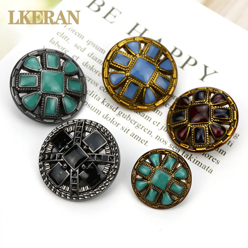 LKERAN 2019 Новинка 5 шт. в партии 18/20/25 мм High end металлические пуговицы двойной