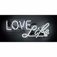 neon sign love life home bedroom neon light beer bar neon wall sign window advertise lamp decorate home handmade real glass tube