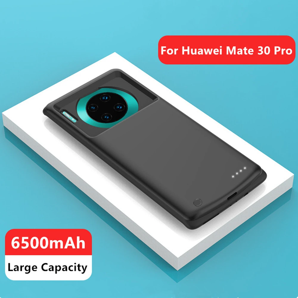 Чехлы для зарядки аккумуляторов Huawei Mate 30 Pro чехол аккумулятора 6800 мАч внешний