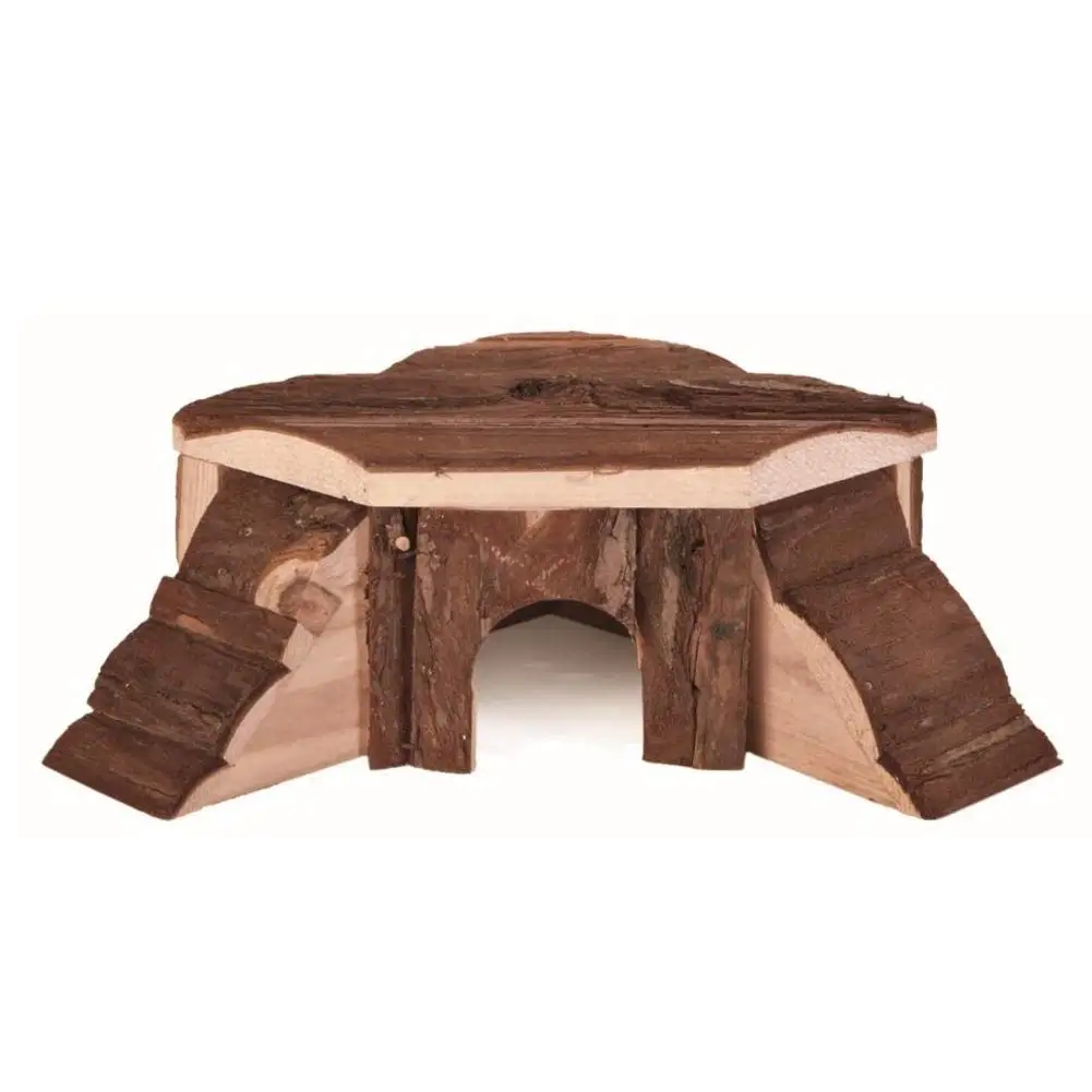 Деревянный домик для хомяка маленькая хижина крысиных мышей гэрбильная клетка