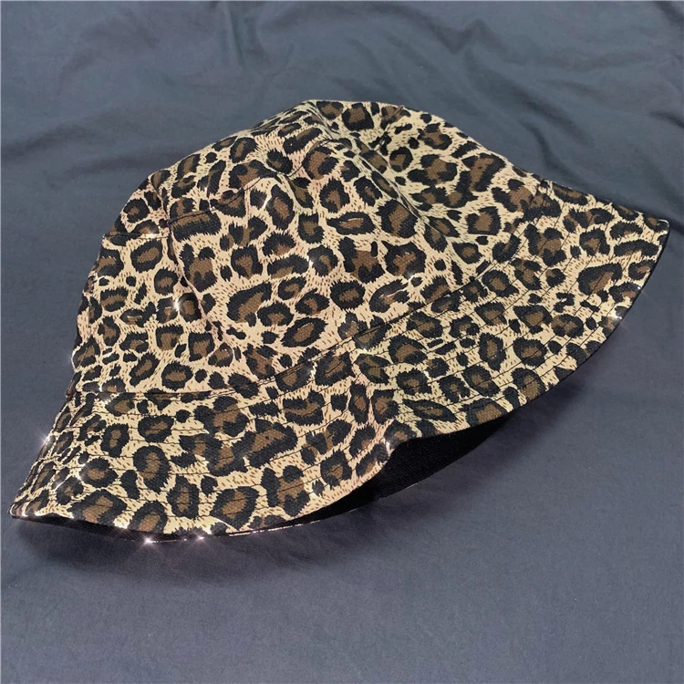 Make special price can be very ~ Korean ins hipster joker double-sided leopard fisherman cap men and women | Аксессуары для одежды