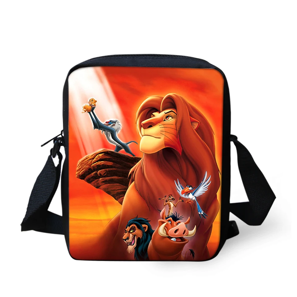 

Women's Messenger Bags The Lion King Prints Pattern Chidren's Shoulder Bags Cartoon Design Teenagers Mini Flaps Puse Bags