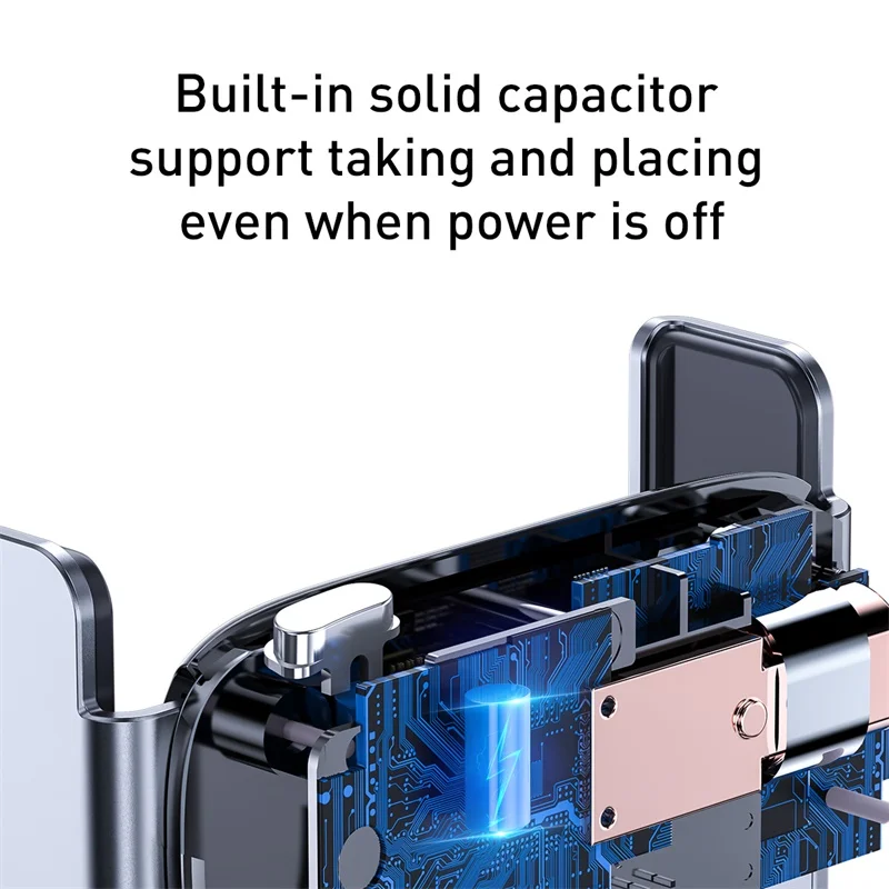 Автоматический Автомобильный держатель для телефона Baseus для iPhone 11 X Xs Max автомобильный держатель для телефона с вентиляционным отверстием для samsung Note 10 Smart Auto Grip