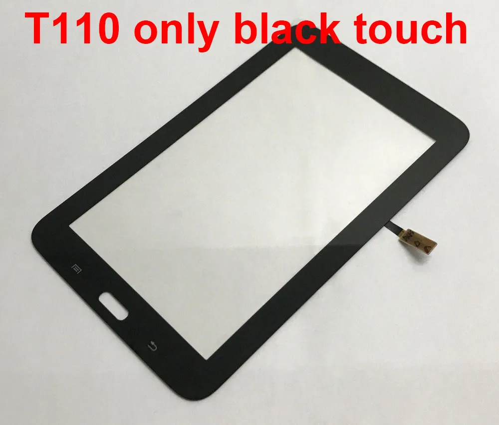 Для samsung Tab 3 Lite 7,0 SM-T110 T110 ЖК-дисплей сенсорный экран дигитайзер Замена для samsung Galaxy SM-T111 - Цвет: T110 black touch