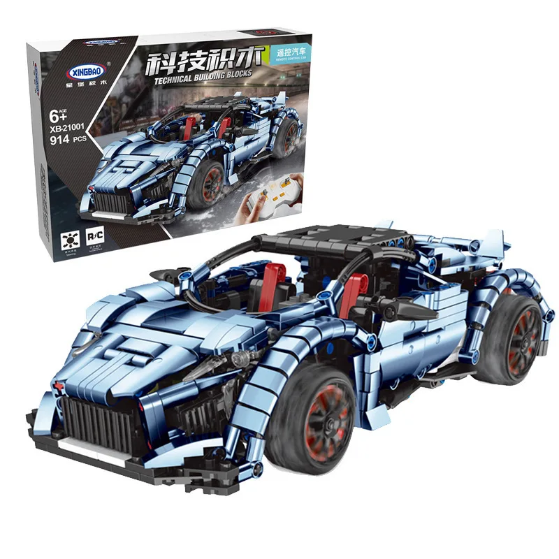 Моторный пульт дистанционного управления Строительный блок гоночный хлопающий