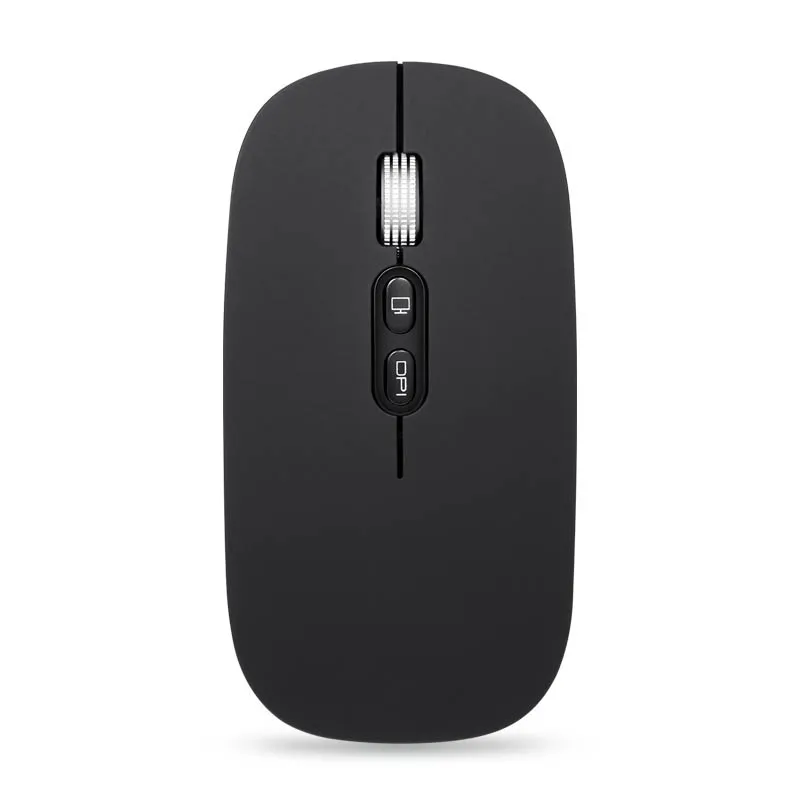 Black J JOYACCESS Wireless Mouse Silent 2.4GHz Mouse Computer Mause Rechargeable Built-in Battery USB Receiver Mice Ergonomic for Lap - Цвет: Black
