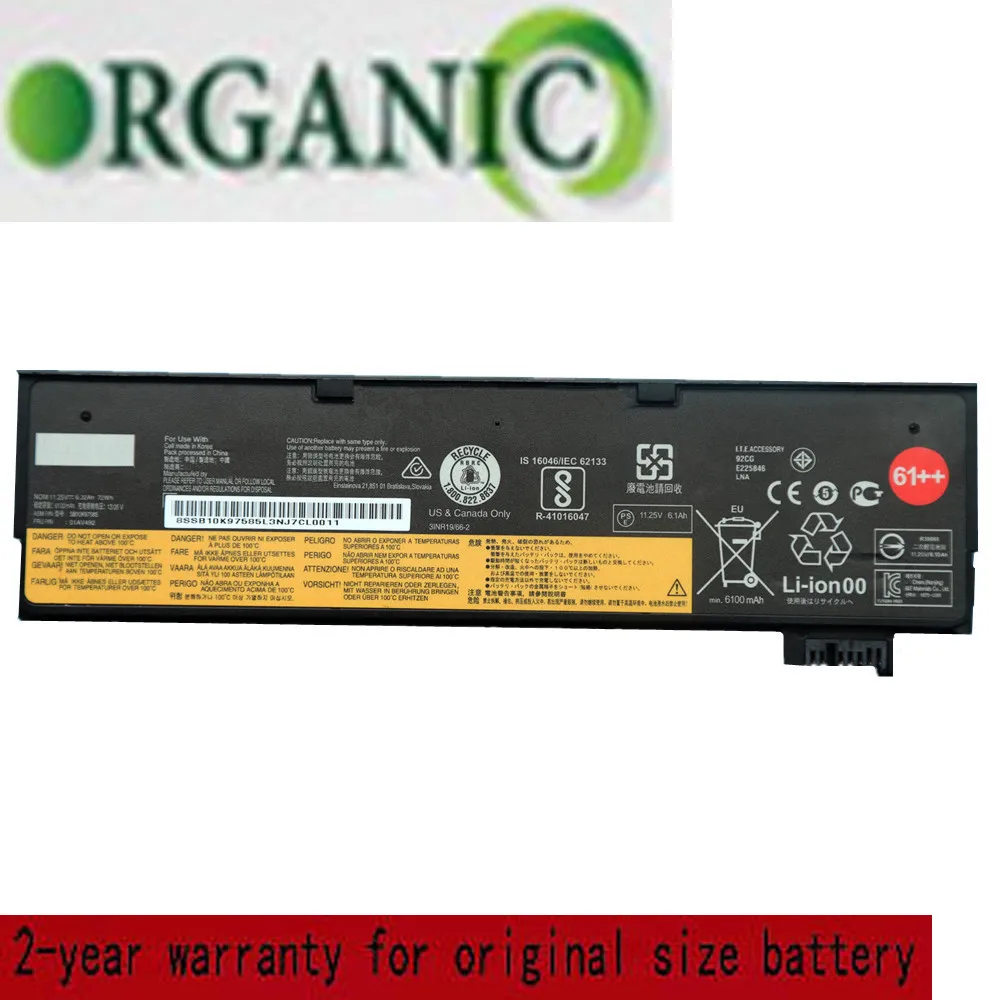 

11.25V 72Wh 6.32Ah 01AV428 01AV492 SB10K97585 Laptop Battery For Lenovo ThinkPad T470 T480 T570 T580 61++