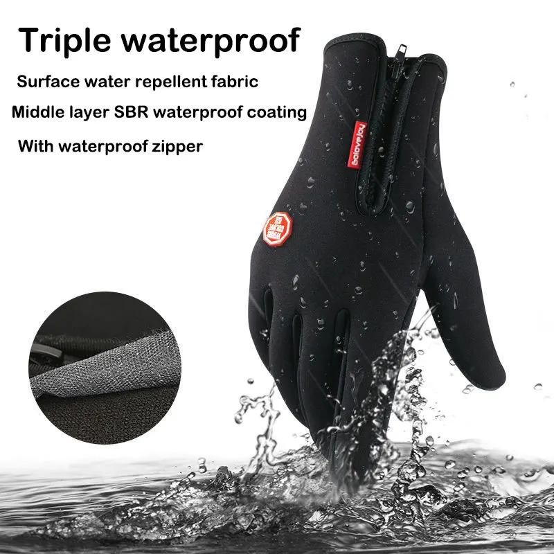 В жокейском стиле Модные Цвет чёрный Обувь для вождения перчатки мужские теплые