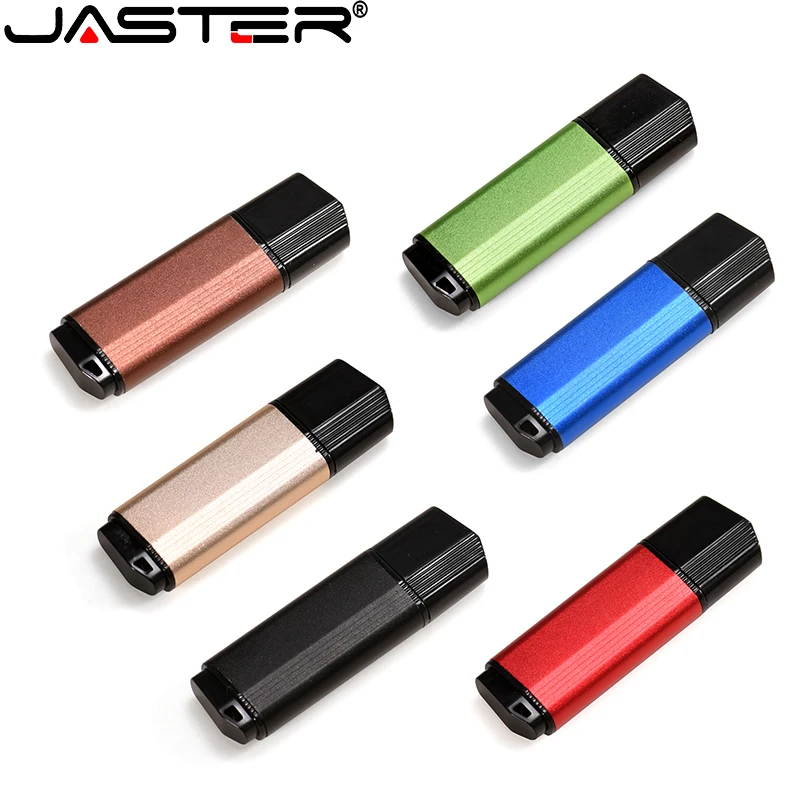 

JASTER USB Flash drive colorful Pen drive Brown USB 2.0 Blue USB stick 128GB 32GB 16GB 4GB Green U disk Black External storage