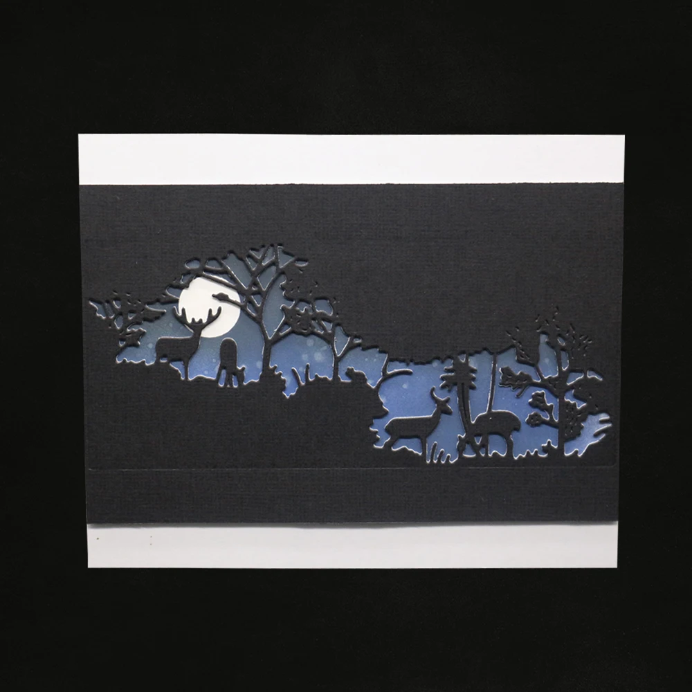 Новый олененок лес тиснение режущий пресс-форма инструмент-шаблон форма для