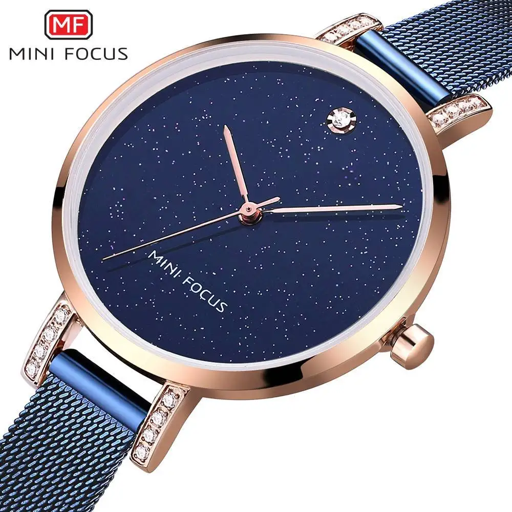 

MINI FOCUS Rose Gold Watch Women Stainless Steel Womens Watches Top Brand Luxury Womans Watch Ladies Wrist Watches For Women