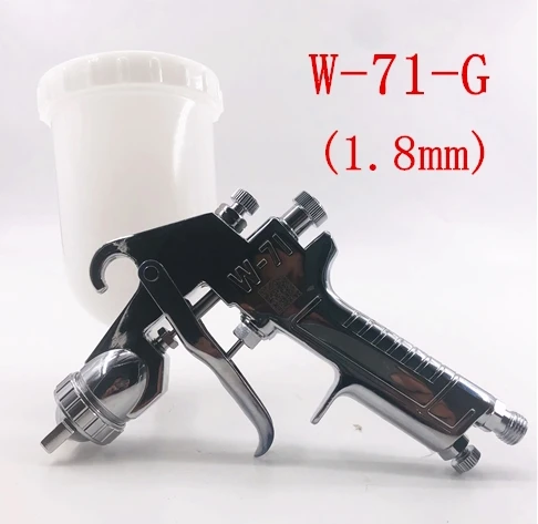 1.8mm Япония HVLP W71 ручной W-71 пистолет-распылитель ручка Краски пистолет 400 мл 0,8/1,0/1,3/1,5/1,8 мм Укороченное пальто пистолет мебель Краски ing Краски пистолет - Цвет: 1.8mm