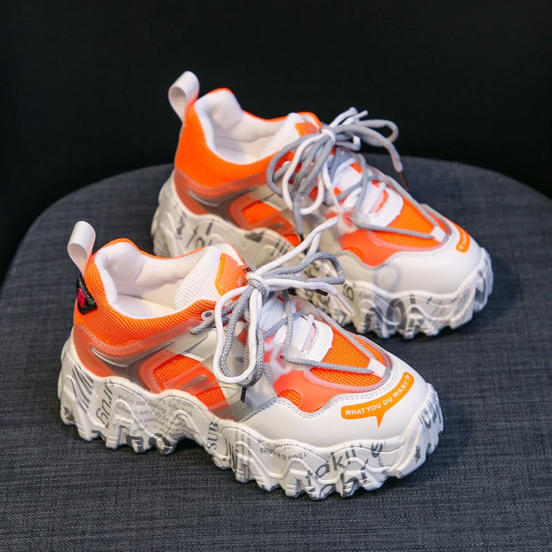 

Platform Shoes Women Casual Chunky Sneakers Fashion Mesh Weave Bottom Height Increasing Ladies Shoes Basket Femme Sneakers Woman
