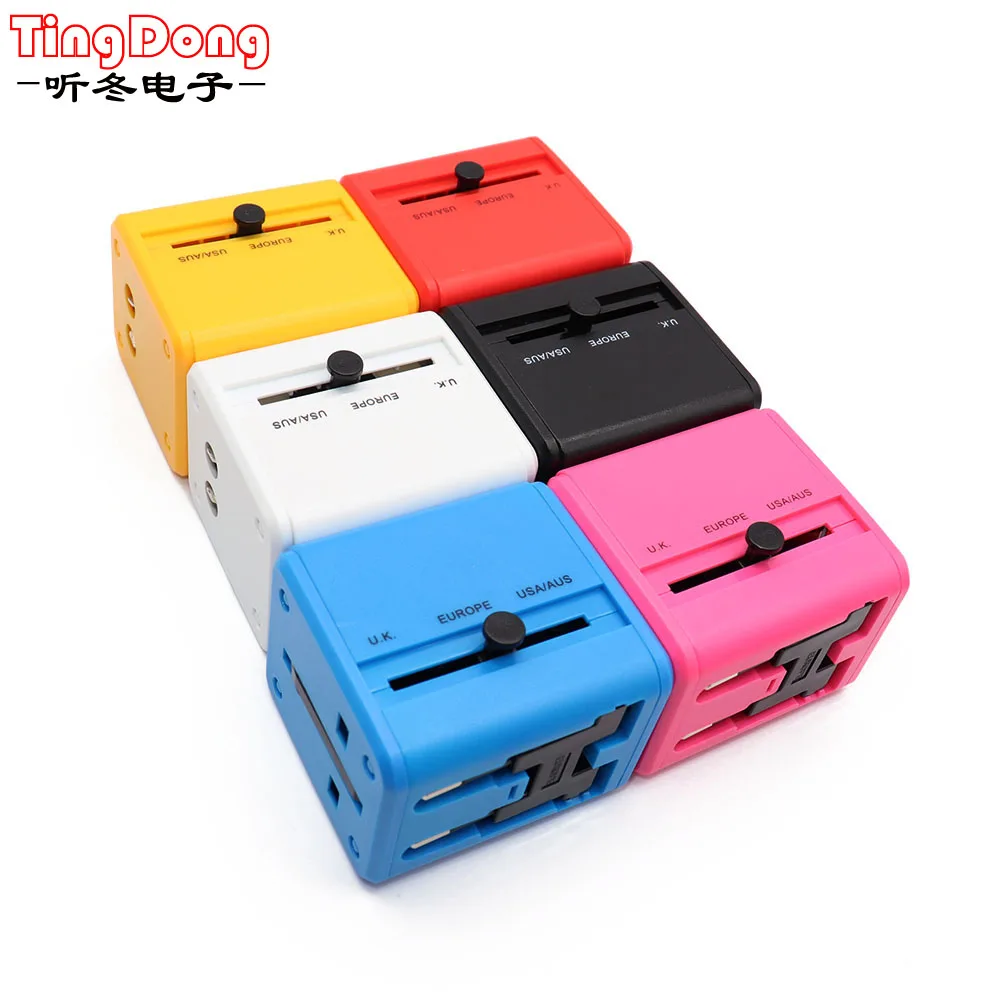 

Адаптер питания переменного тока с 2 USB-портами для ЕС, США, Австралии, Великобритании