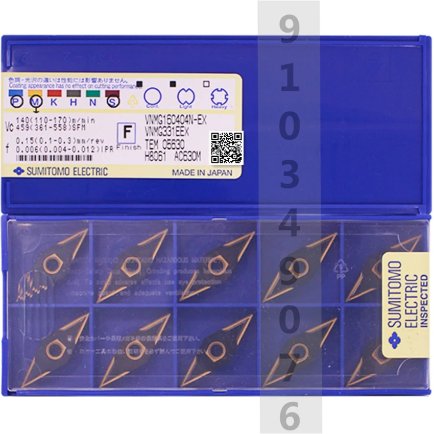 

VNMG160404N-EX AC630M/VNMG160408N-EX AC630M/VNMG160404N-GU AC630M/VNMG160408N-GU AC630M CNC carbide inserts 10PCS/BOX