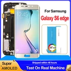 ЖК-дисплей 5,1 ''Super AMOLED для Samsung Galaxy S6 edge с рамкой G925 G925I G925F, дисплей с сенсорным экраном и дигитайзером в сборе, оригинал