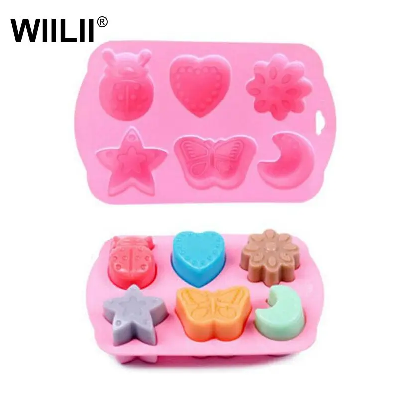 3D насекомые силиконовая форма для шоколада Сделай Сам бабочка Луна Звезда