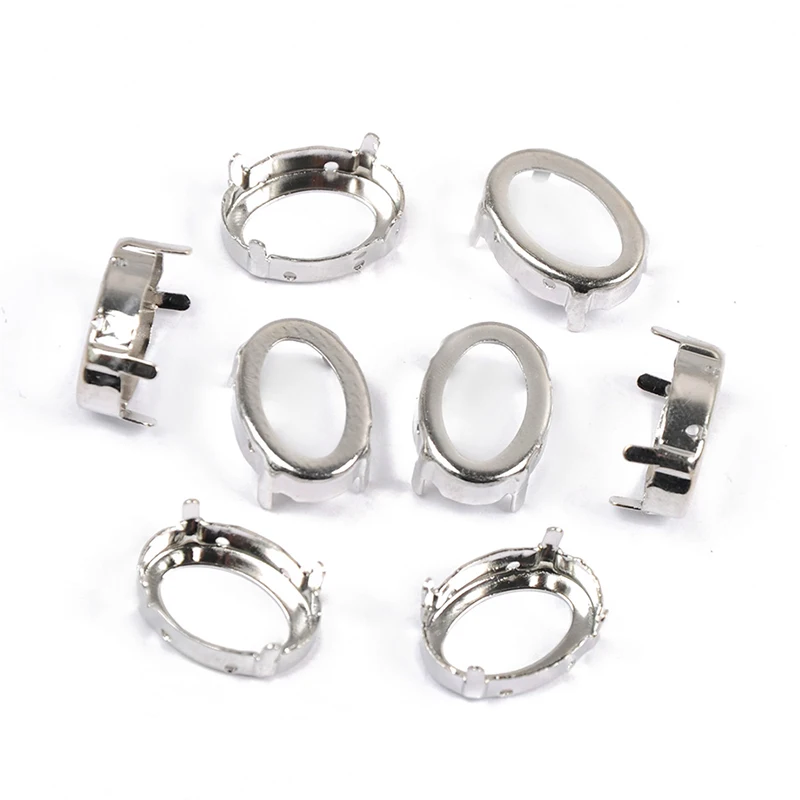 YANRUO 4120 4128 овальные серебряные и золотые металлические коготь DIY ювелирные
