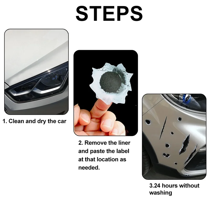 Забавные автомобильные наклейки сделай сам с 3D отверстием для пули аксессуары