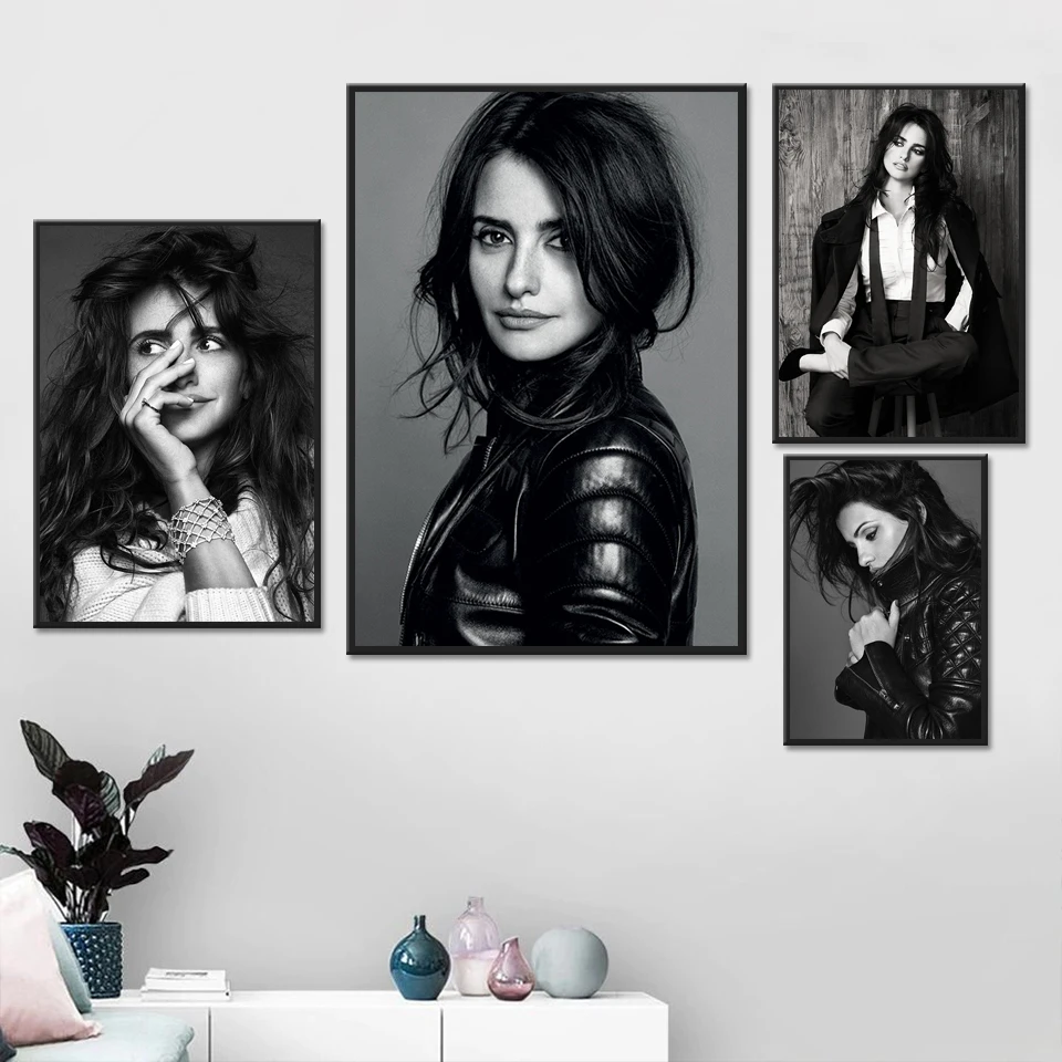 Черно-белая 5D алмазная живопись Пенелопы Круз вышивка сделай сам крестиком