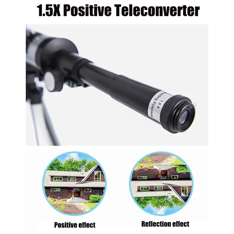 

Astronomical Telescope with Tripod Sky Space Observation Monocular with Photo Clip Finderscope ALS88