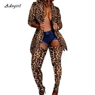 Сексуальный блейзер с чулками, комплект из двух предметов, винтажный принт, отложной воротник, топ, пальто + леггинсы, женские комплекты, клубные вечерние костюмы