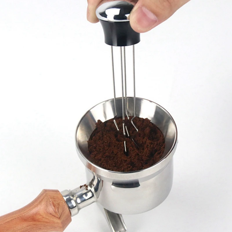 1 Pcs 54Mm Espresso Dosing Funnel Coffee Ring Rotatable Loop & 58Mm 51Mm Tamper Distributor Leveler |