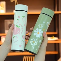 thermos cup girl heart ins lovely daisy water cup female net red anti falling 304 stainless steel heat preservation cup
